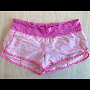 Lululemon- Speed Short- Pink Stripe